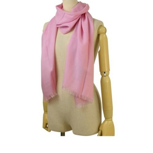 NWT Authentic Gucci Scarf Light Pink - Picture 1 of 6